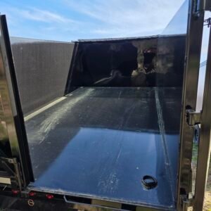 7×14 Dump Trailer – Black | 12K Telescopic Lift | 4’ Walls | Heavy Duty 7000 lb Axles - Image 4