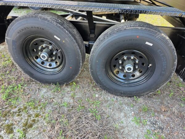 7×14 Dump Trailer – Black | 12K Telescopic Lift | 4’ Walls | Heavy Duty 7000 lb Axles