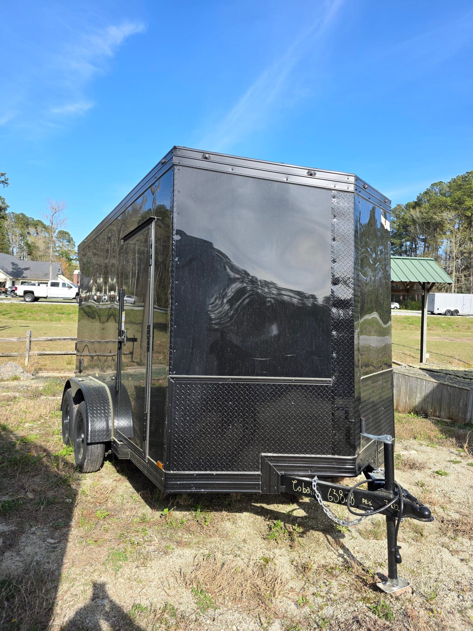 7×12 Cargo Trailer for Sale – Black | 7