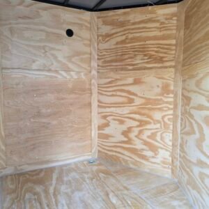 7×12 Cargo Trailer for Sale – Black | 7' Interior | 3500 lb Axles | Rear Ramp w/ Flap | D-Rings | Side Door - Image 5