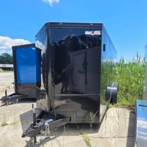 7×16 Enclosed Cargo Trailer for Sale – Black | 7' Interior | Ramp Door | Pro Series & Blackout Package - Image 2