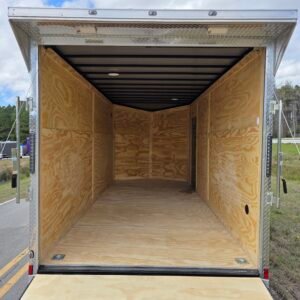 Enclosed 7×16 Cargo Trailer - Black | 7' Interior | Rear Ramp | 3500 lb Axles - Image 6