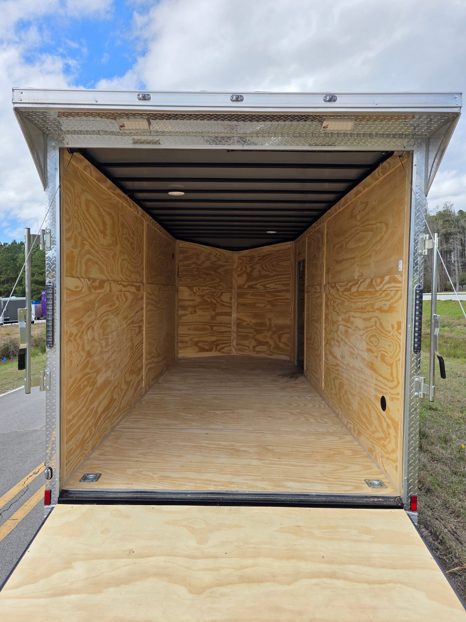 Enclosed 7×16 Cargo Trailer - Black | 7