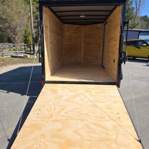 ENCLOSED 6x10 Black Cargo Trailer - Image 3