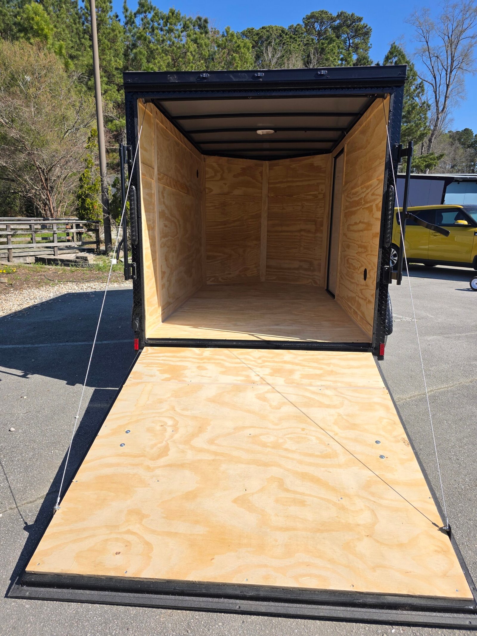 ENCLOSED 6x10 Black Cargo Trailer - Image 3