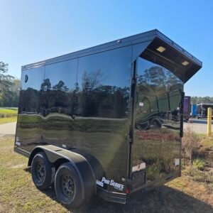 6×12 Enclosed Cargo Trailer – Black | 7' Interior | Ramp Door | Pro Series & Blackout - Image 3