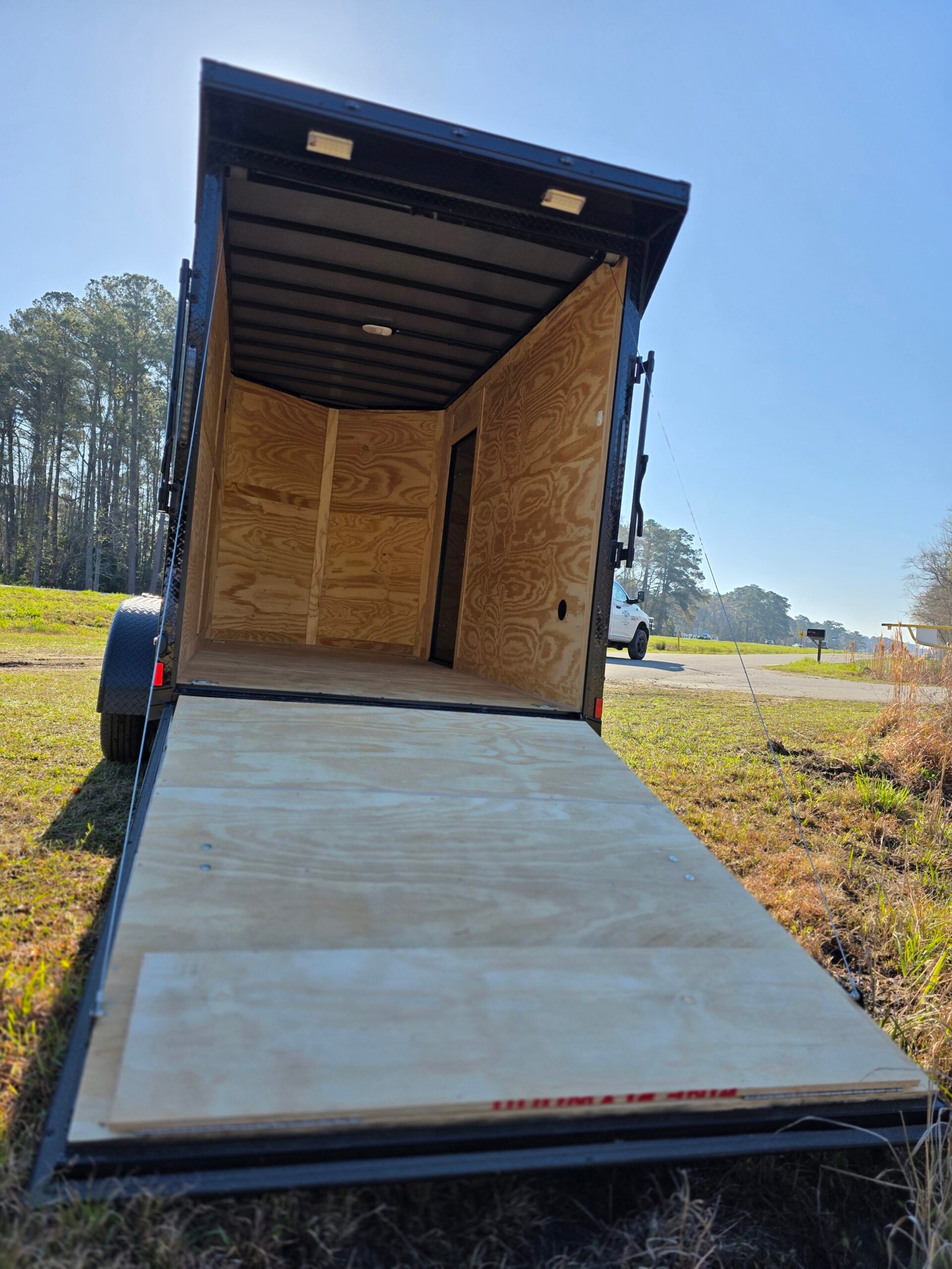 6×12 Enclosed Cargo Trailer – Black | 7