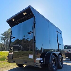 6×12 Enclosed Cargo Trailer – Black | 7' Interior | Ramp Door | Pro Series & Blackout Package - Image 2