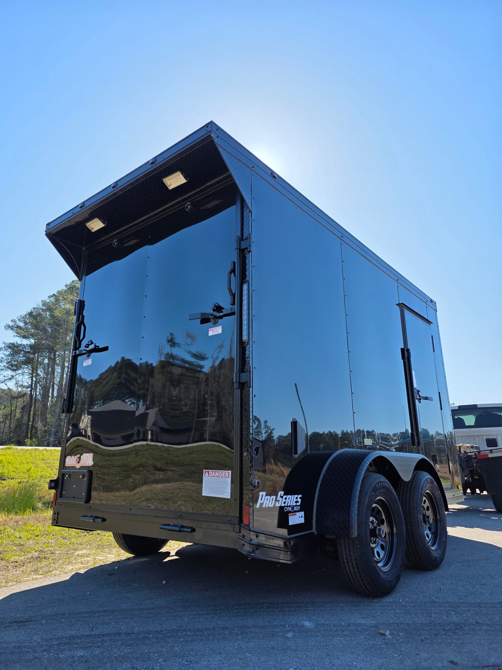 6×12 Enclosed Cargo Trailer – Black | 7