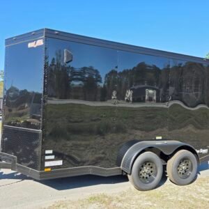 6×12 Enclosed Cargo Trailer – Black | 7' Interior | Ramp Door | Pro Series & Blackout Package - Image 3