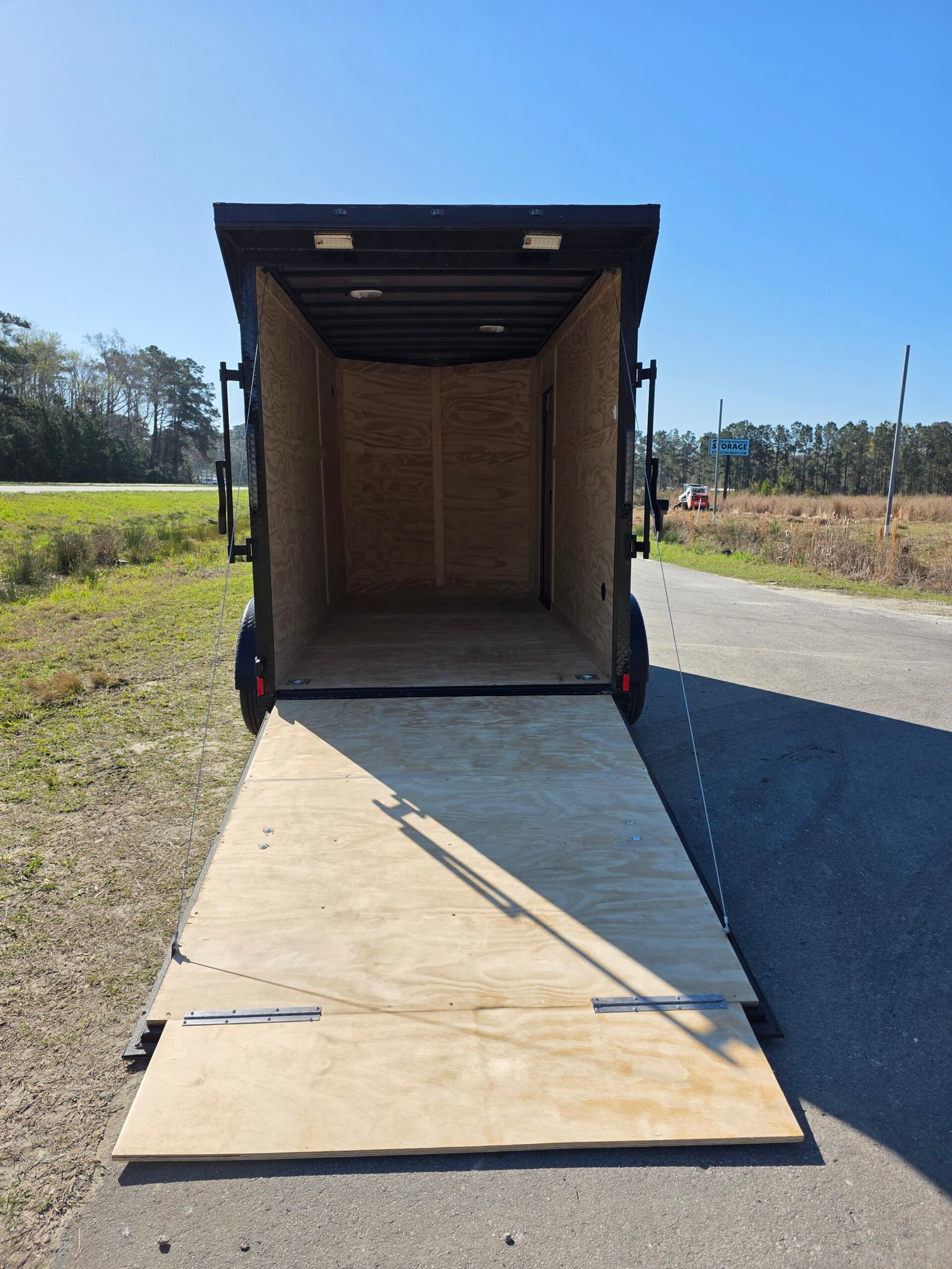 6×12 Enclosed Cargo Trailer – Black | 7