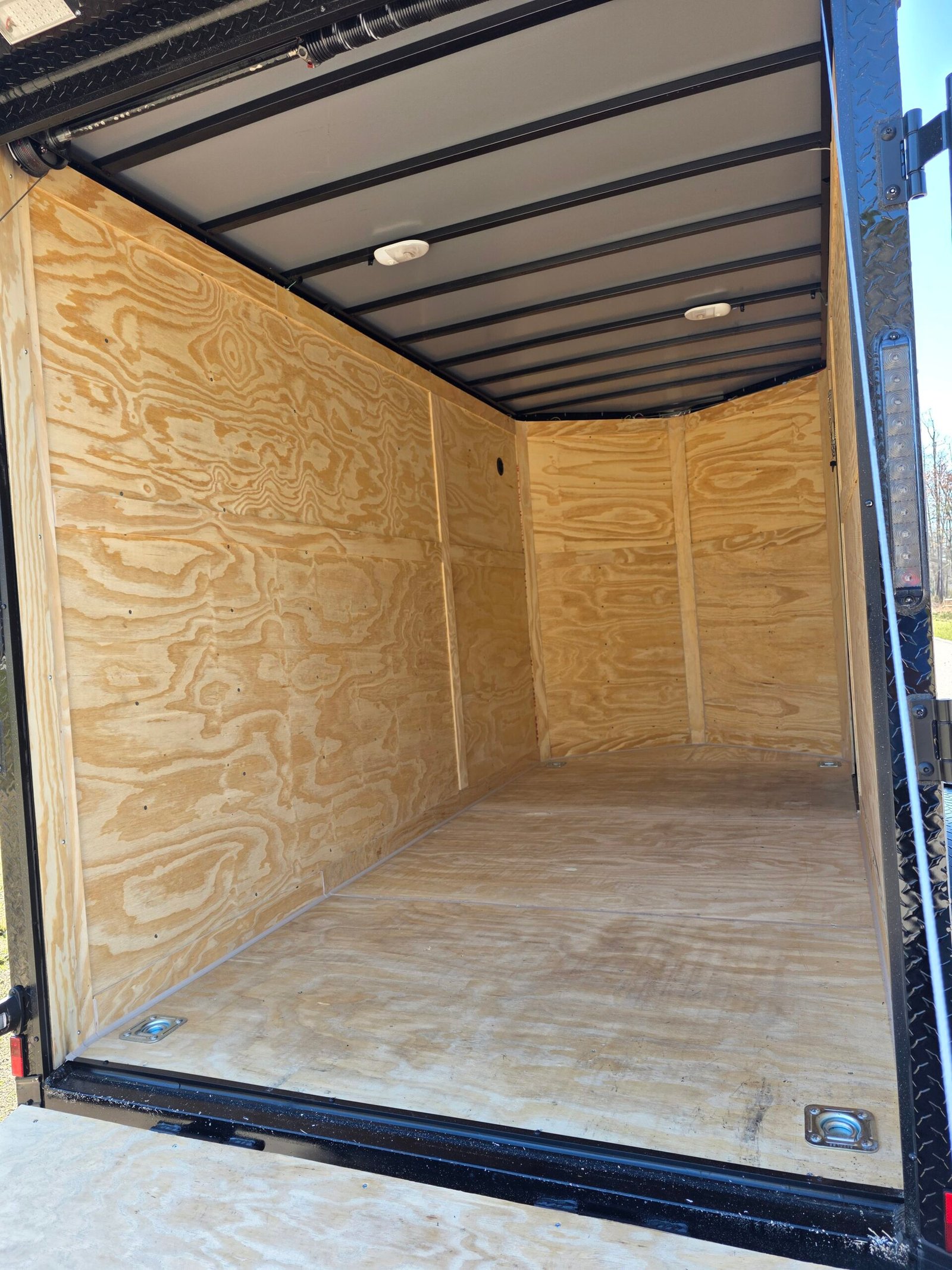 6×12 Enclosed Cargo Trailer – Black | 7