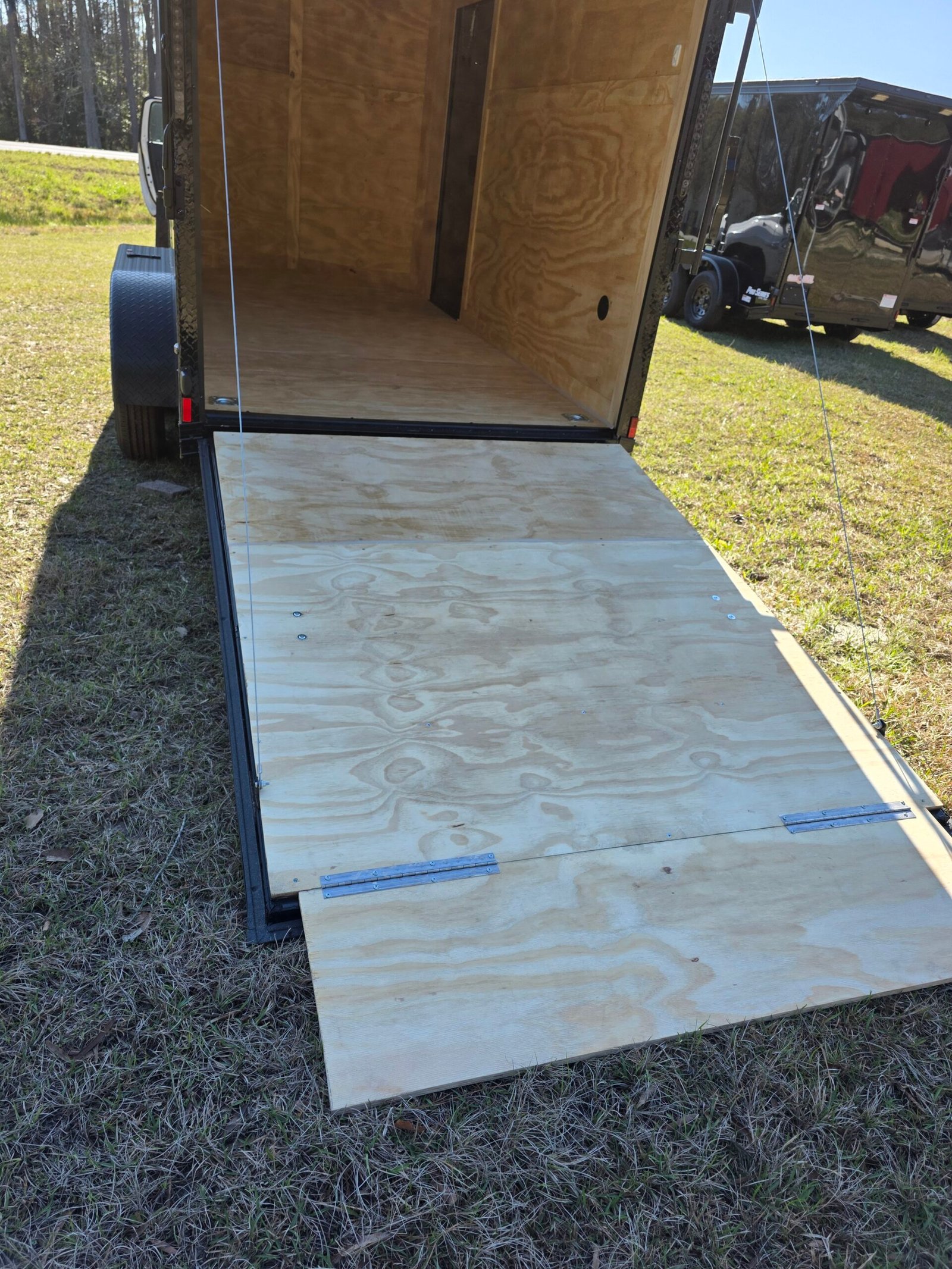 6×12 Enclosed Cargo Trailer – Black | 7