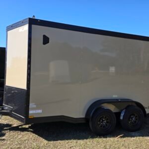 6×12 Enclosed Cargo Trailer – Sand | Ramp Door | 7' Interior | Pro Series & Blackout Package - Image 5