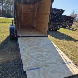 6×12 Enclosed Cargo Trailer – Sand | Ramp Door | 7' Interior | Pro Series & Blackout Package - Image 4