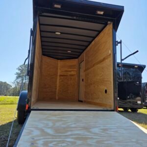 6×12 Enclosed Cargo Trailer – Sand | Ramp Door | 7' Interior | Pro Series & Blackout Package - Image 3