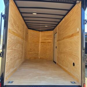 6×12 Enclosed Cargo Trailer – Sand | Ramp Door | 7' Interior | Pro Series & Blackout Package - Image 2