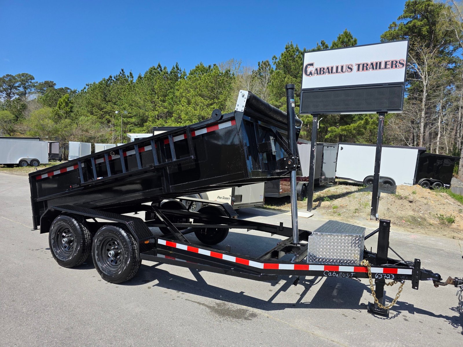 6×12 Dump Trailer for Sale – Black | 2
