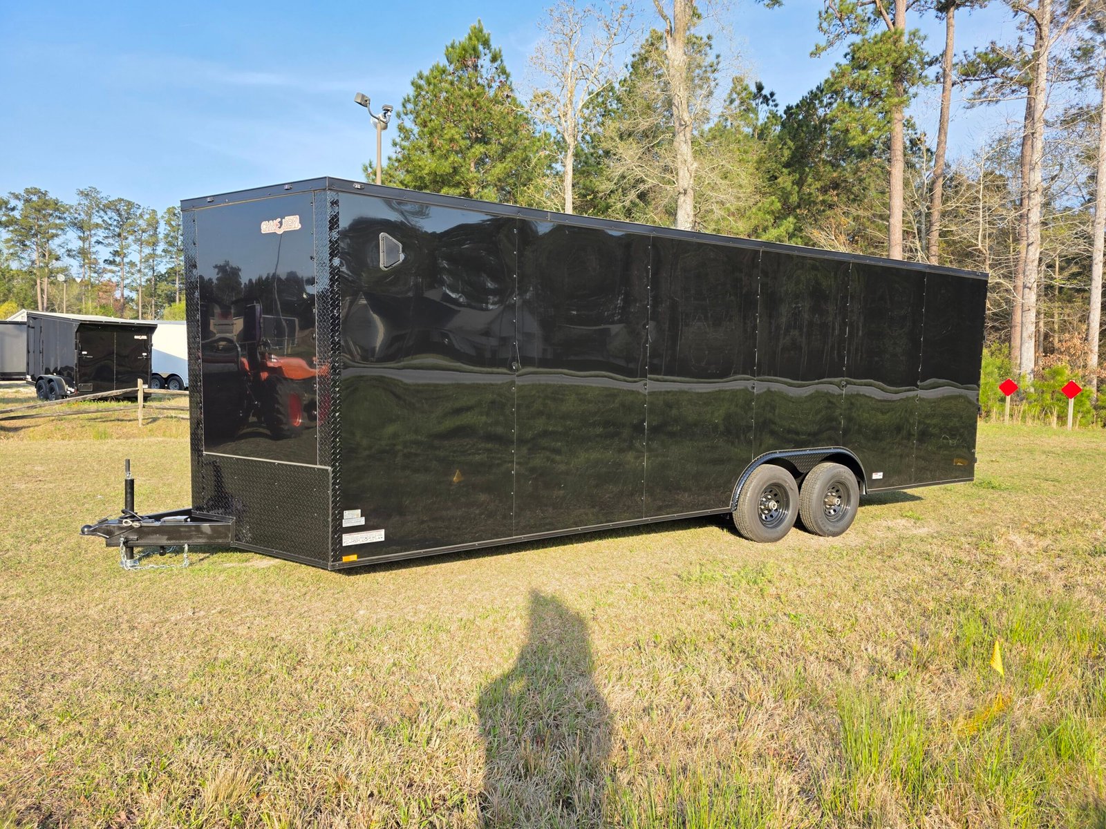 8.5×24 Enclosed Car Hauler for Sale – Black | 7
