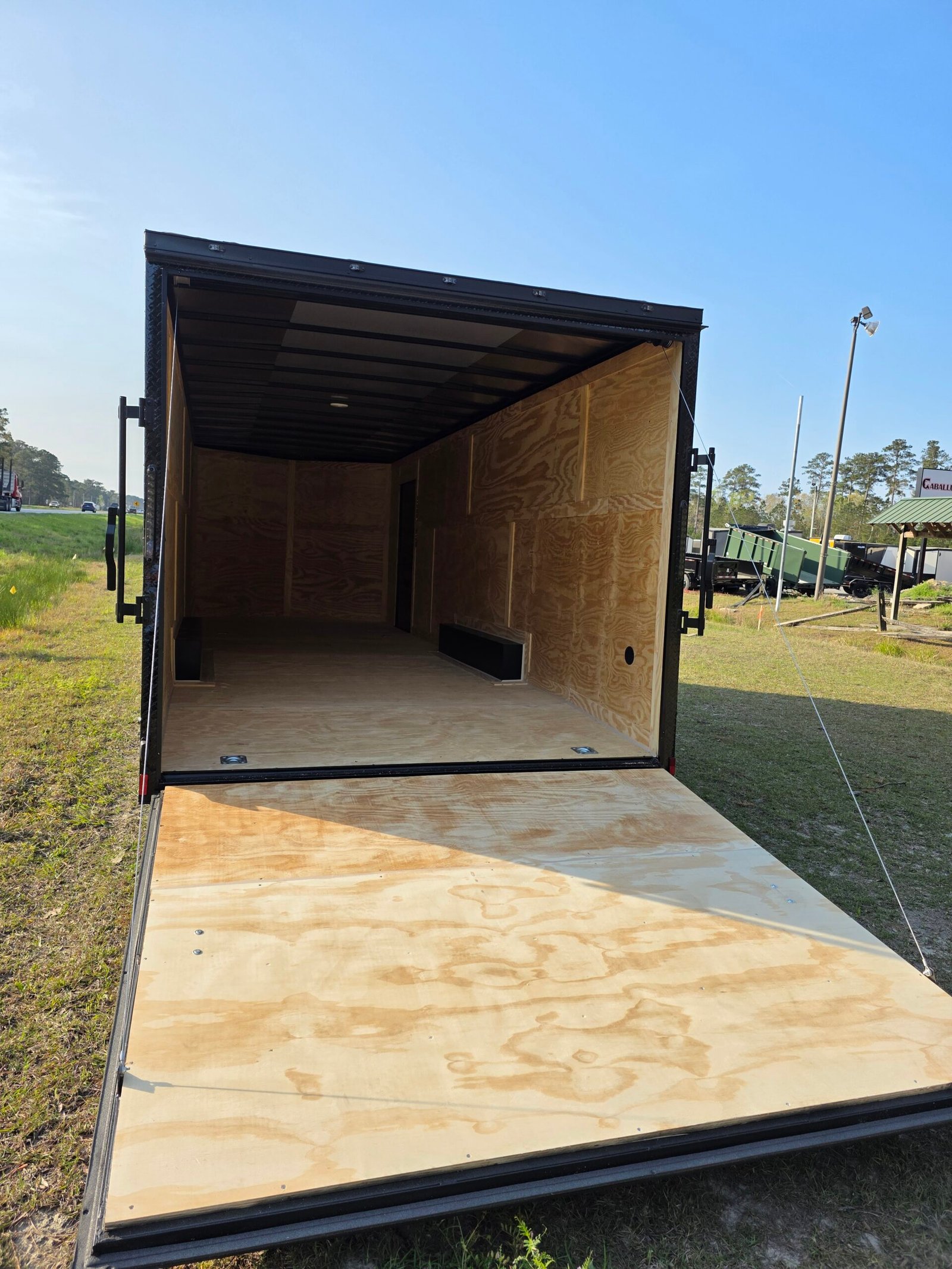 8.5×24 Enclosed Car Hauler for Sale – Black | 7