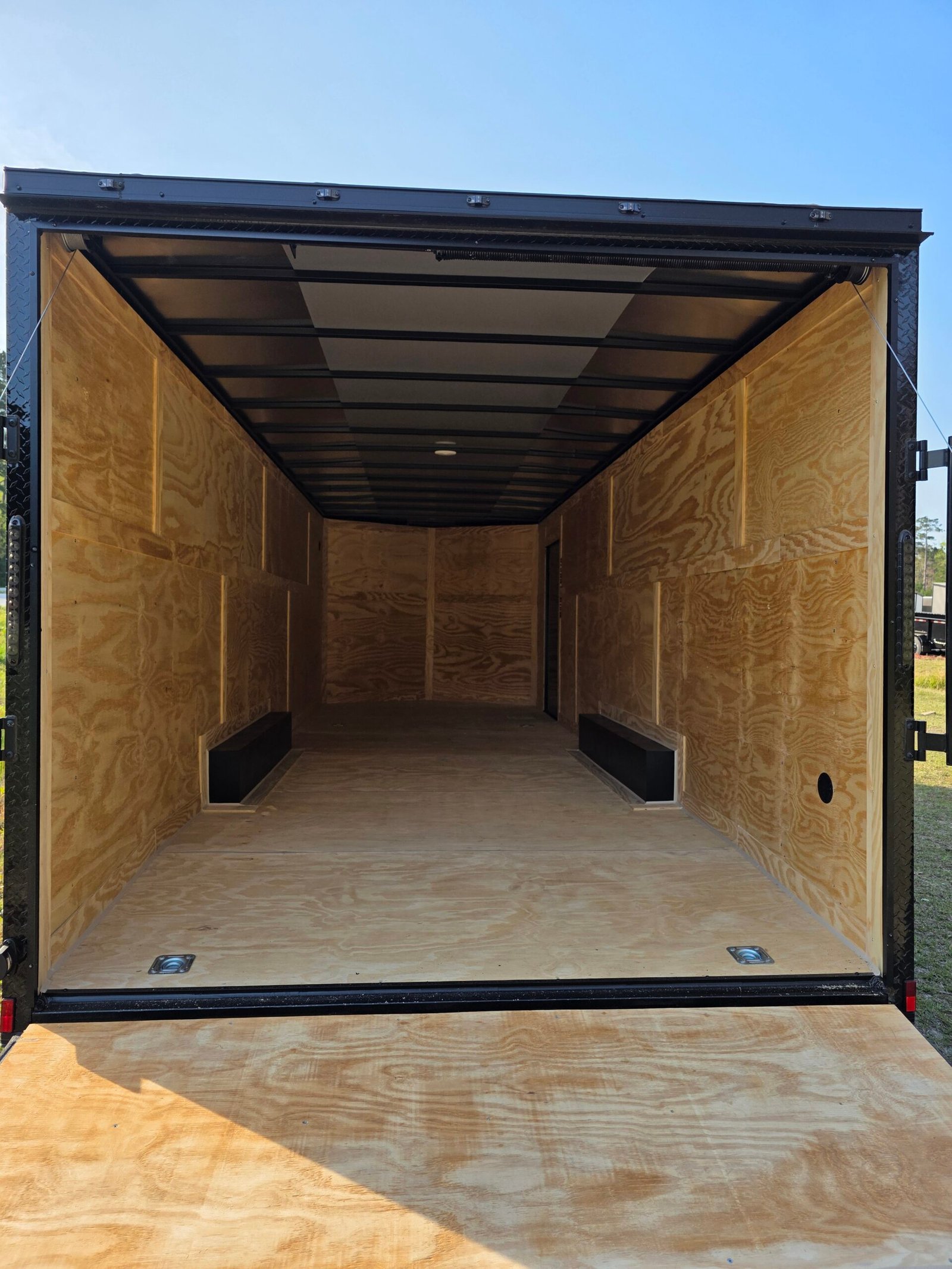 8.5×24 Enclosed Car Hauler for Sale – Black | 7