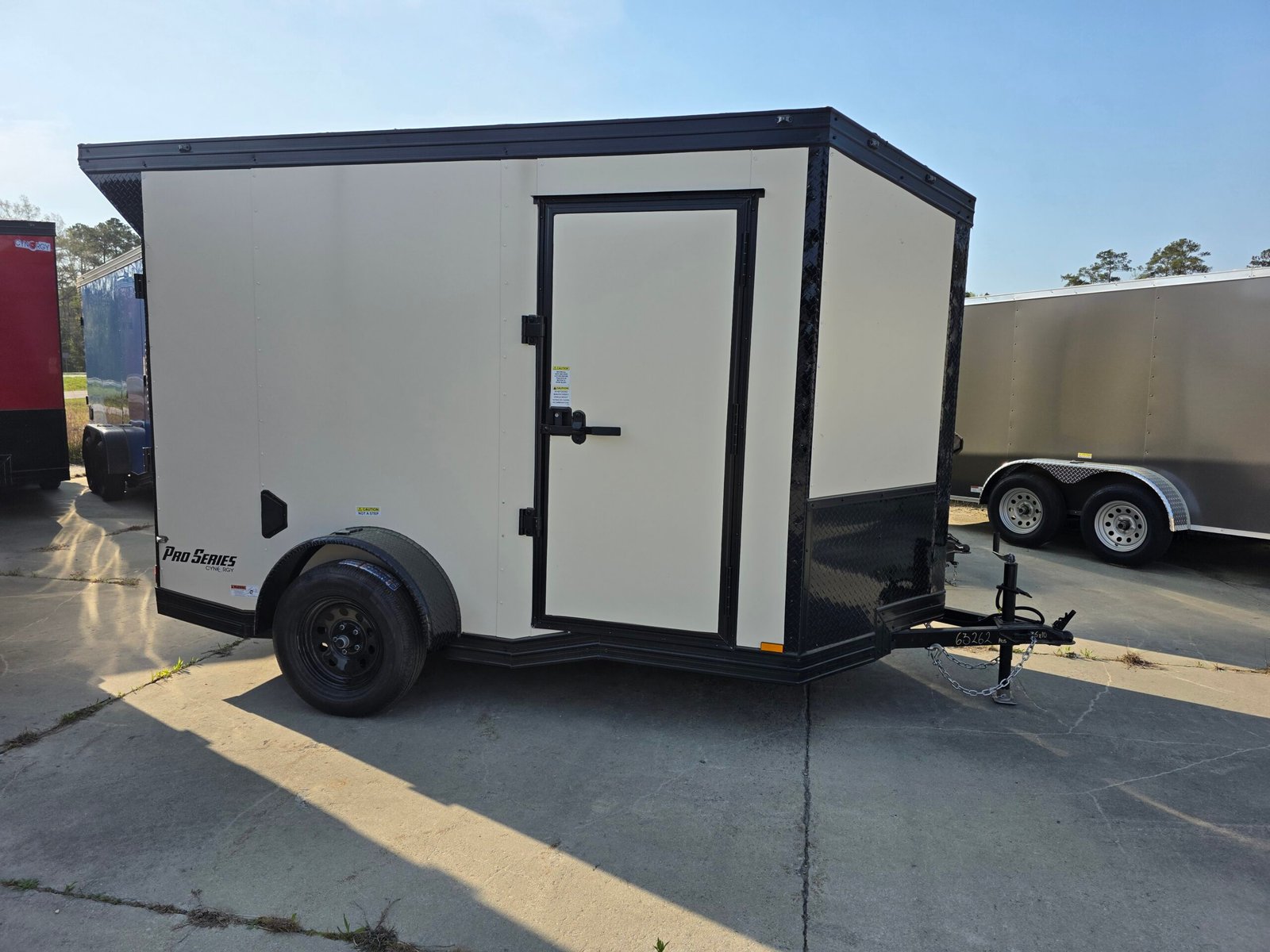6×10 Cargo Trailer for Sale – Pearl White | 6