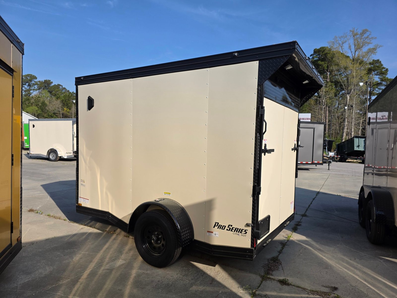 6×10 Cargo Trailer for Sale – Pearl White | 6