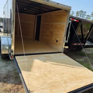 ENCLOSED 7x12 Black Cargo Trailer - Image 2