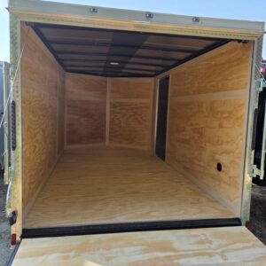 ENCLOSED 7x12 Black Cargo Trailer - Image 3