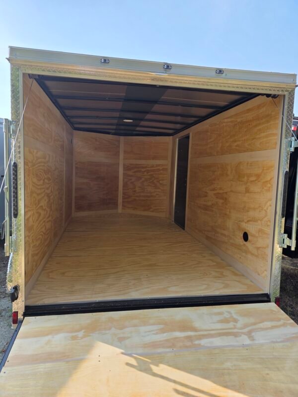 ENCLOSED 7x12 Black Cargo Trailer