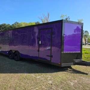 ENCLOSED 8.5Γ24 Purple Car Hauler