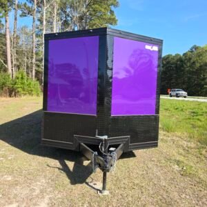 ENCLOSED 8.5×24 Purple Car Hauler - Image 2