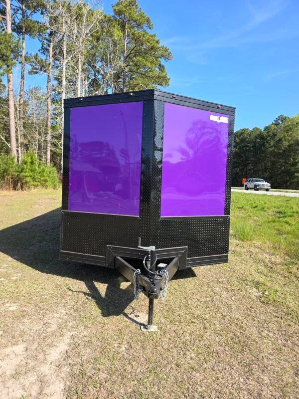 ENCLOSED 8.5×24 Purple Car Hauler