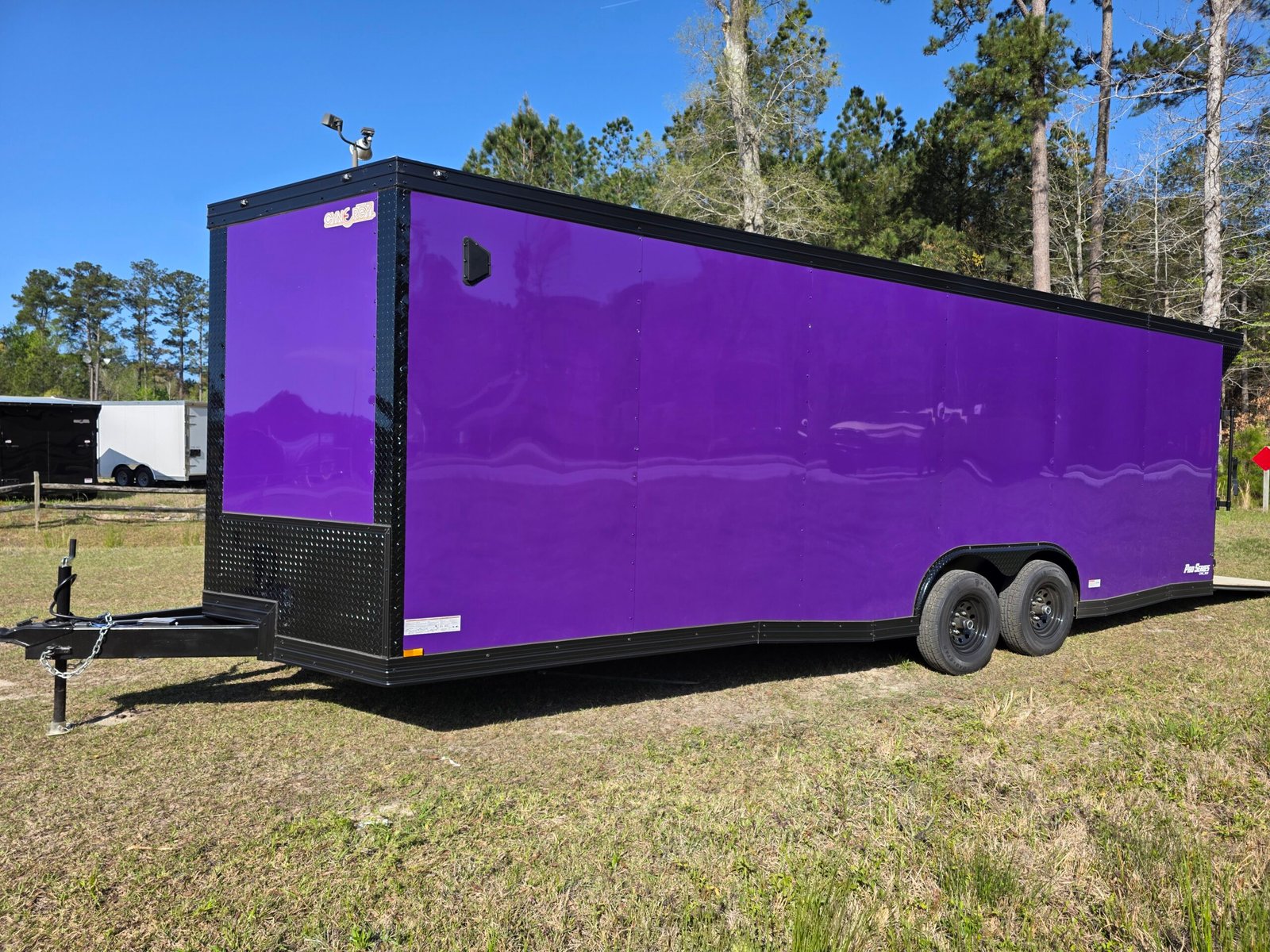 ENCLOSED 8.5×24 Purple Car Hauler - Image 3