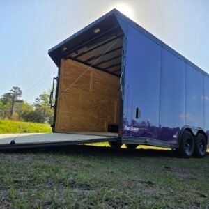 ENCLOSED 8.5×24 Purple Car Hauler - Image 4