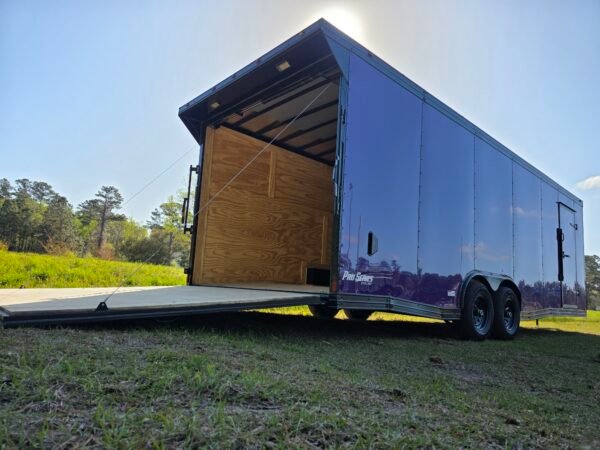 ENCLOSED 8.5×24 Purple Car Hauler
