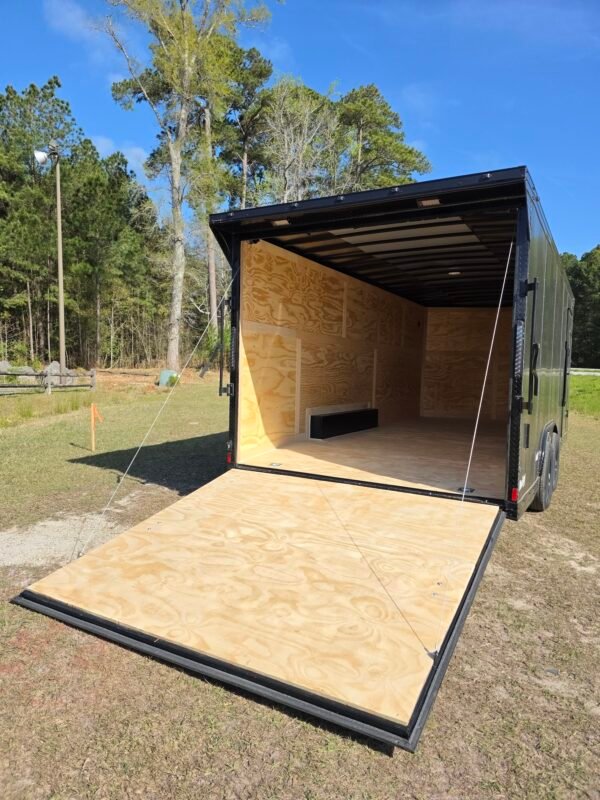 Enclosed 8.5x20 Matte Black Cargo/Car Hauler