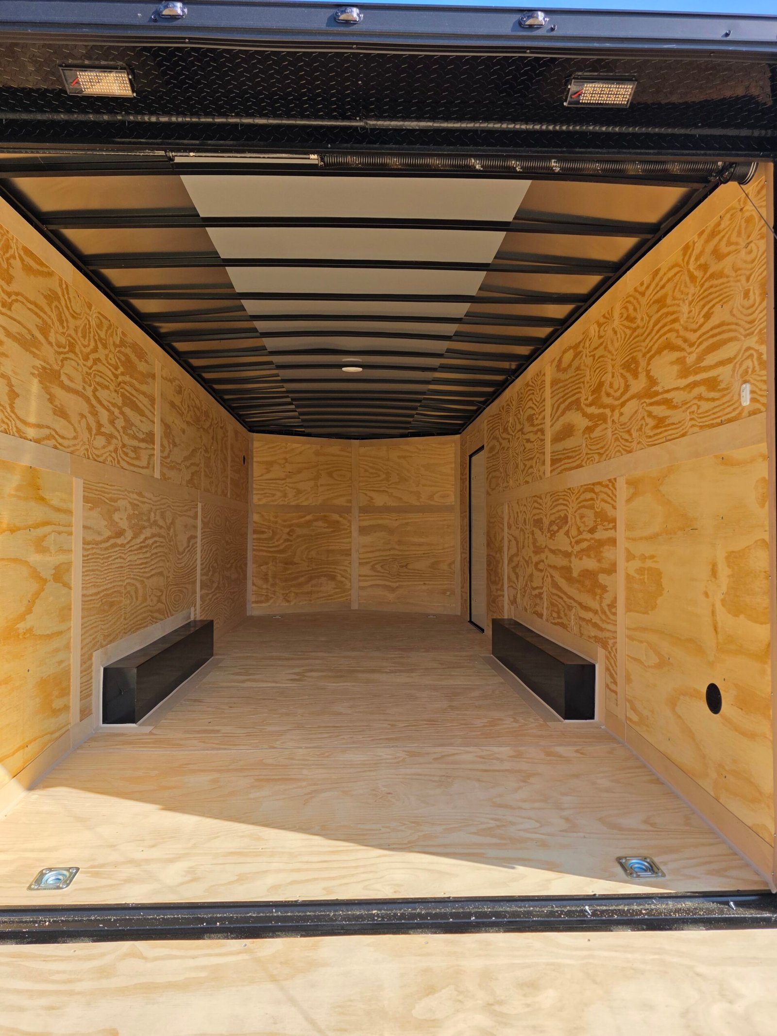 Enclosed 8.5x20 Matte Black Cargo/Car Hauler - Image 5