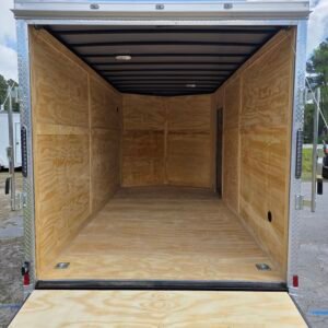 7×14 Enclosed Cargo Trailer for Sale – Black | 7' Interior | Ramp Door | Pro Series Package - Image 4