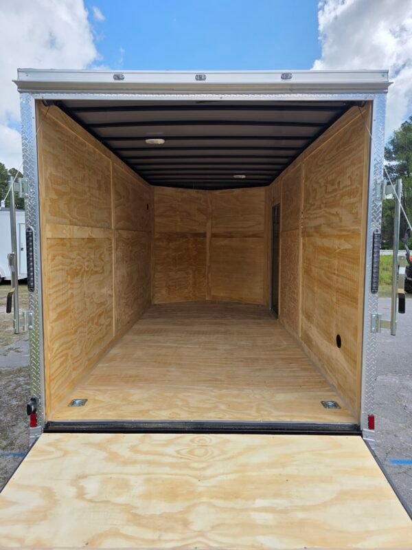7×14 Enclosed Cargo Trailer for Sale – Black | 7' Interior | Ramp Door | Pro Series Package