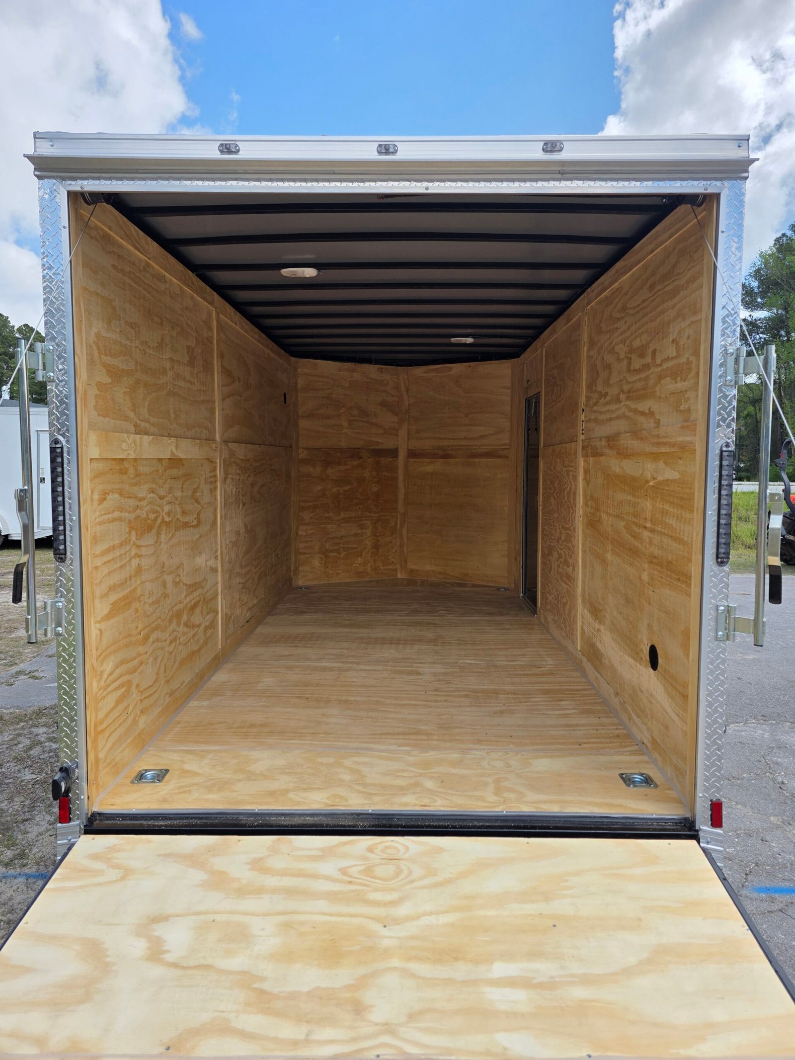 7×14 Enclosed Cargo Trailer for Sale – Black | 7