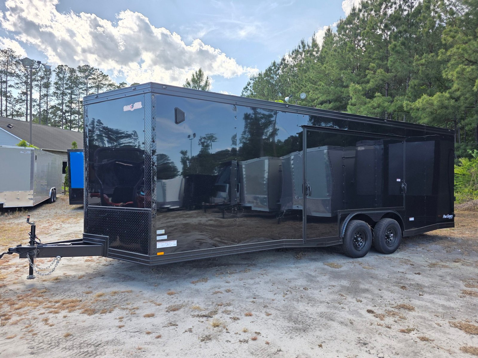 8.5x24 Enclosed Car Hauler – Black | 7