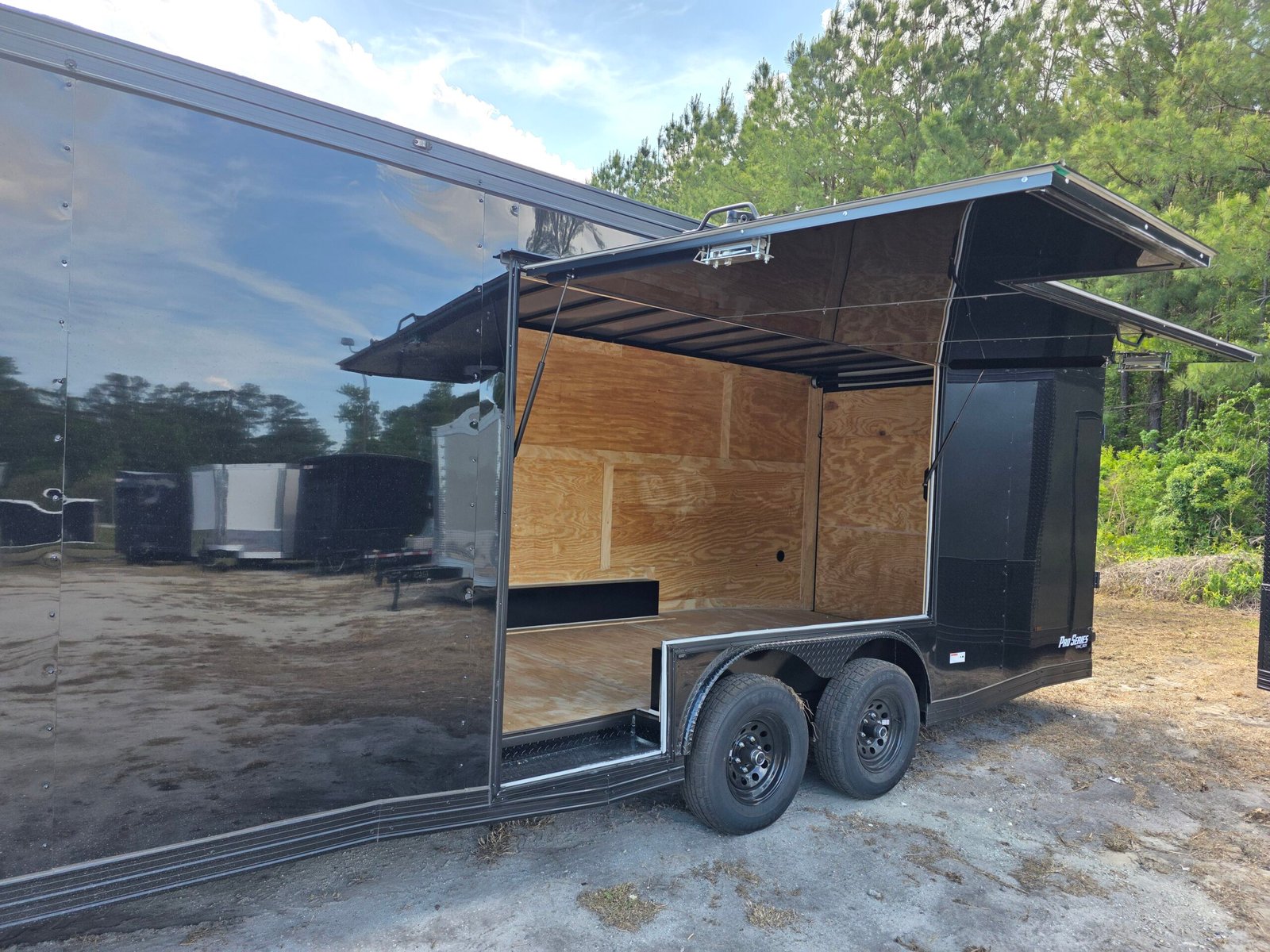 8.5x24 Enclosed Car Hauler – Black | 7