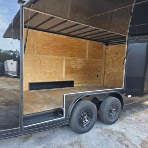 8.5x24 Enclosed Car Hauler – Black | 7' Interior Height | 500 LB Torsion Axles | 9' Mega Escape Door - Image 4