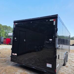 8.5x24 Enclosed Car Hauler – Black | 7' Interior Height | 500 LB Torsion Axles | 9' Mega Escape Door - Image 5