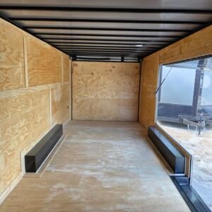 8.5x24 Enclosed Car Hauler – Black | 7' Interior Height | 500 LB Torsion Axles | 9' Mega Escape Door - Image 6