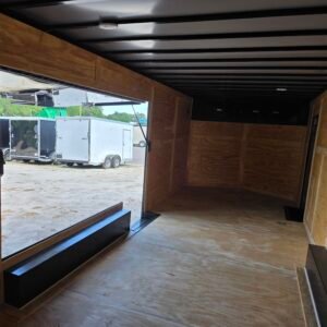 8.5x24 Enclosed Car Hauler – Black | 7' Interior Height | 500 LB Torsion Axles | 9' Mega Escape Door - Image 9