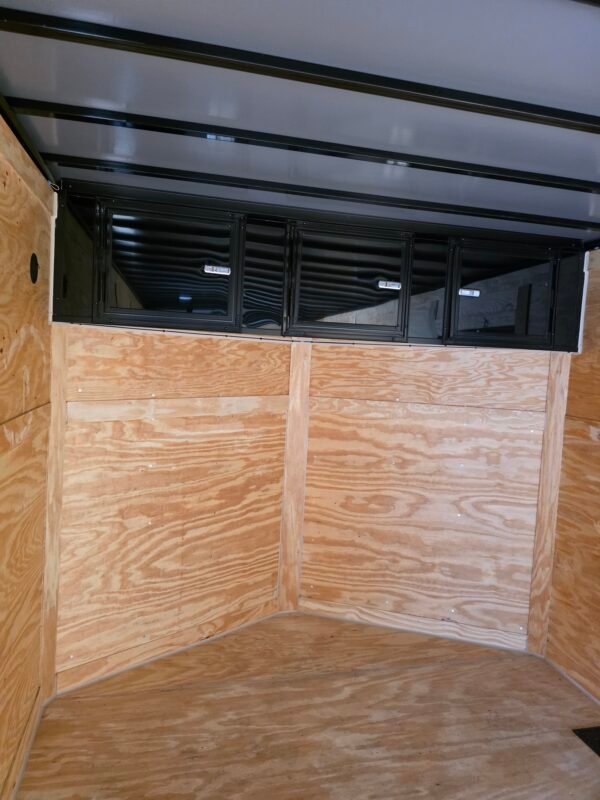 8.5x24 Enclosed Car Hauler – Black | 7' Interior Height | 500 LB Torsion Axles | 9' Mega Escape Door