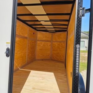 6×12 Enclosed Cargo Trailer – White | 6' Interior | Double Rear Doors | Blackout Package - Image 4