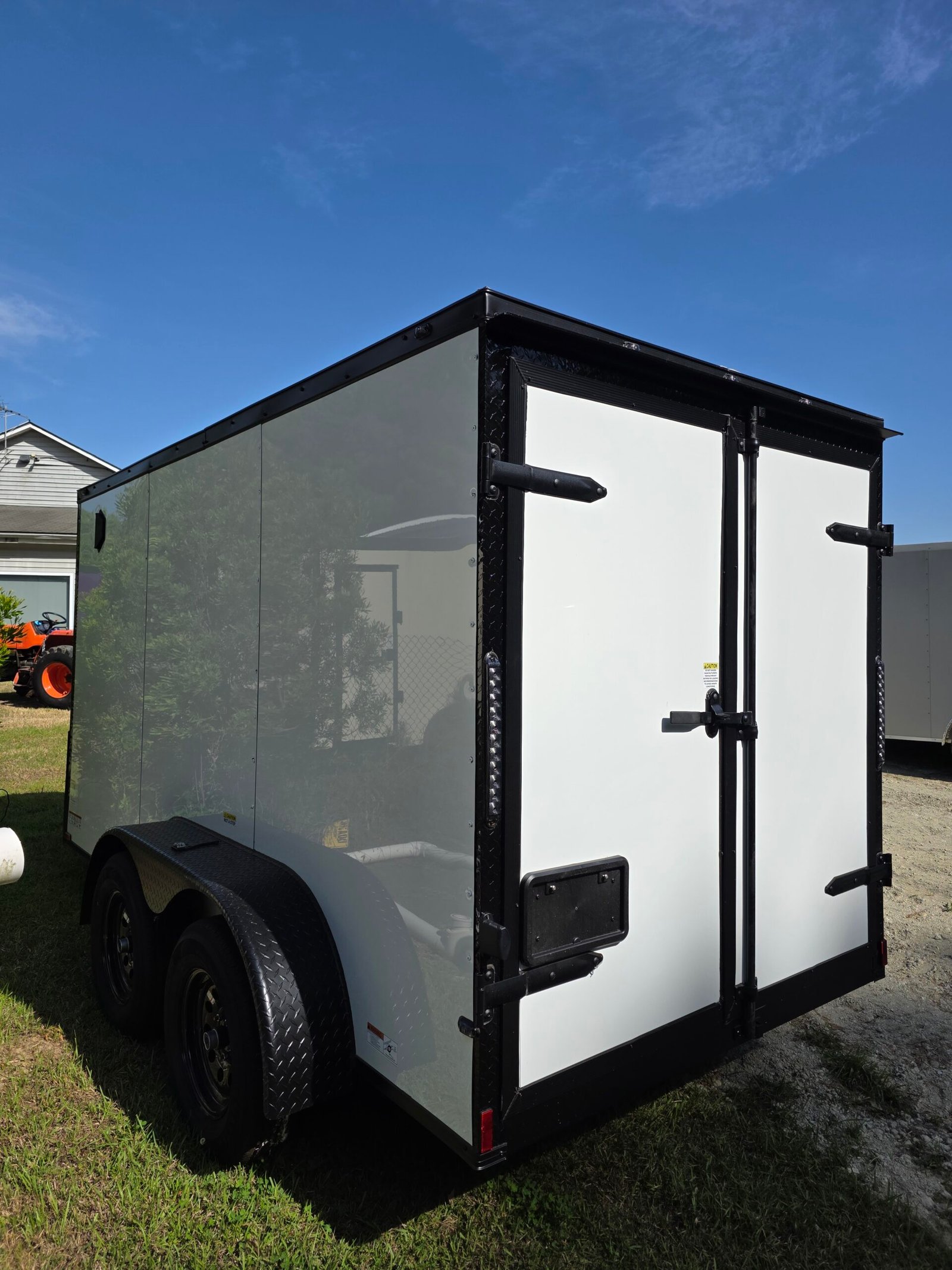 6×12 Enclosed Cargo Trailer – White | 6